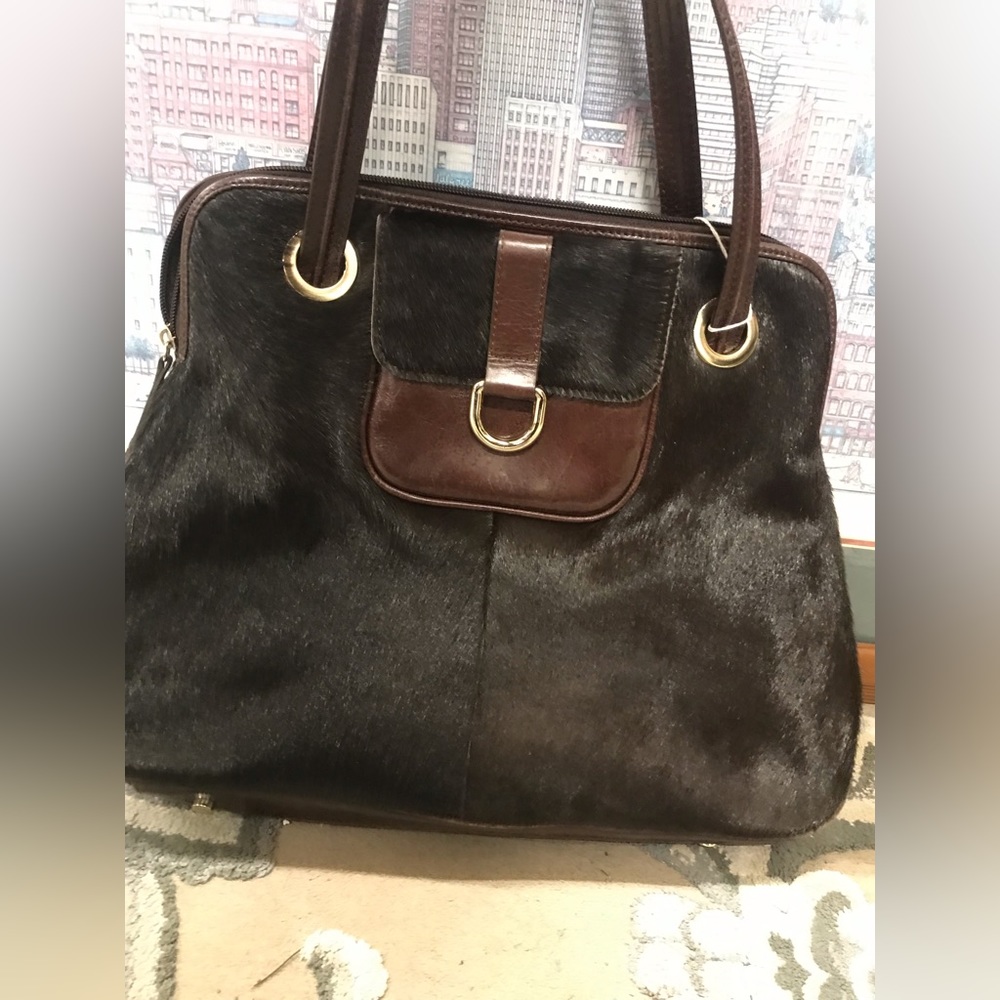 Vintage Aqua Madonna calf leather handbag